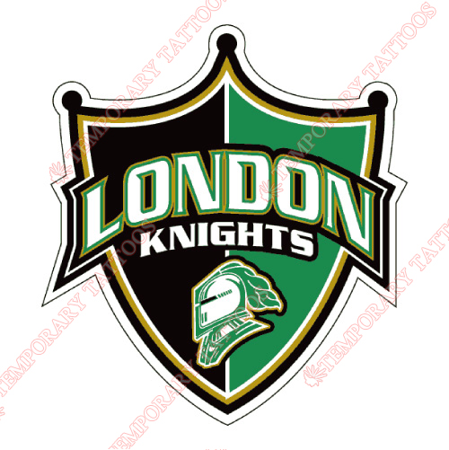 London Knights Customize Temporary Tattoos Stickers NO.7341